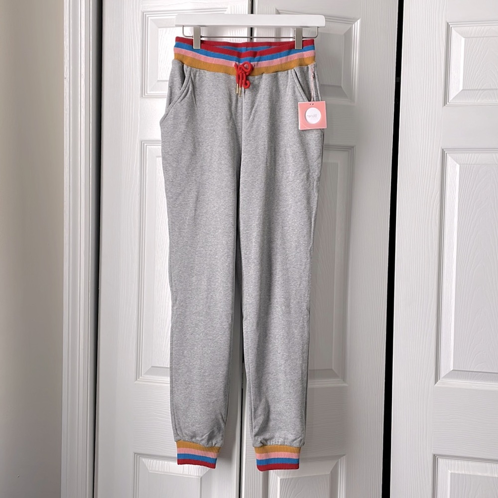 NWT NEVER WORN ban.do heather grey slim sweatpant